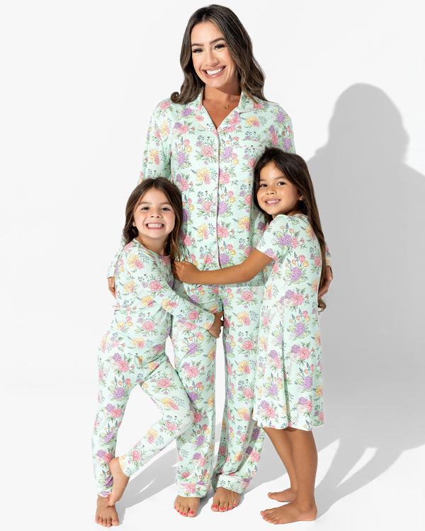 Petals & Posies Bamboo Women's Pajama Set