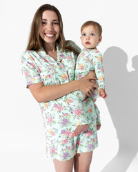 Petals & Posies Bamboo Women's Pajama Short Set