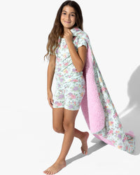Petals & Posies Bamboo Kids Pajama Short Set