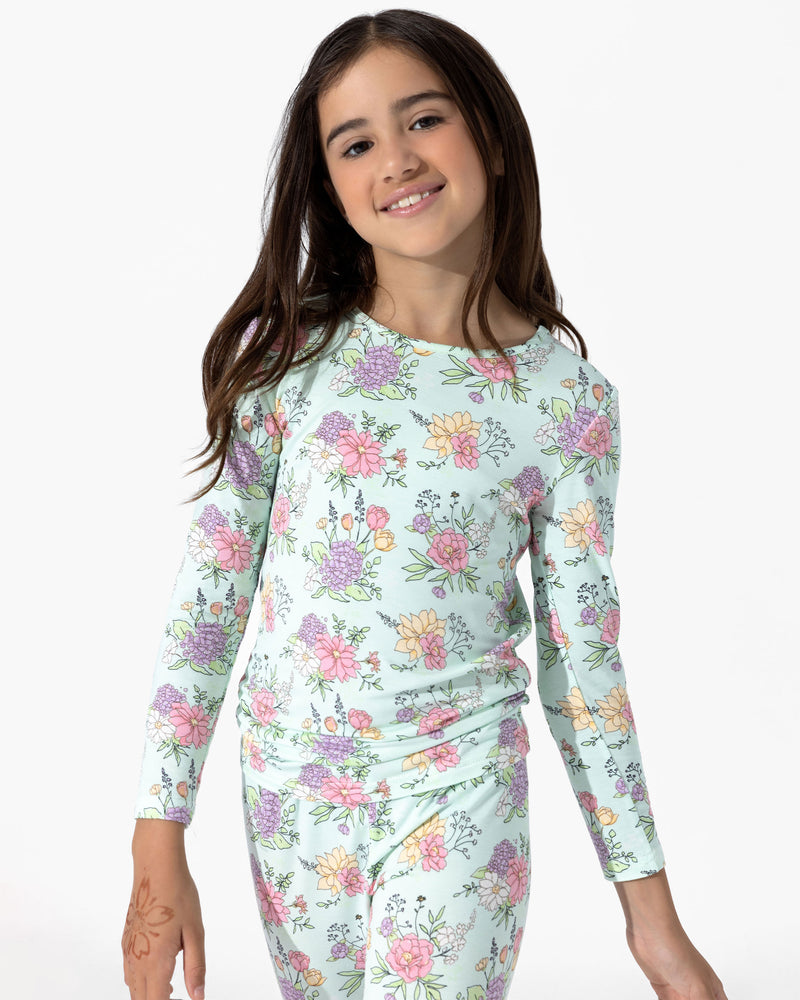 Petals & Posies Bamboo Kids Pajamas
