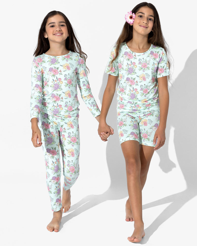Petals & Posies Bamboo Kids Pajamas