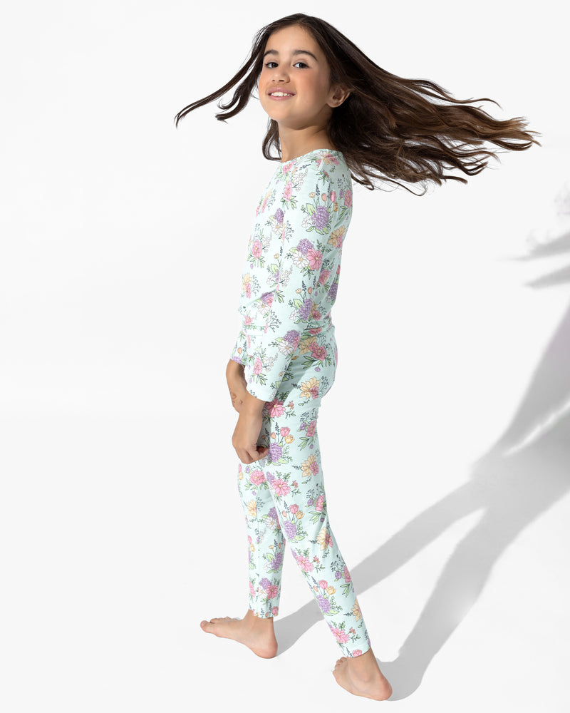 Petals & Posies Bamboo Kids Pajamas
