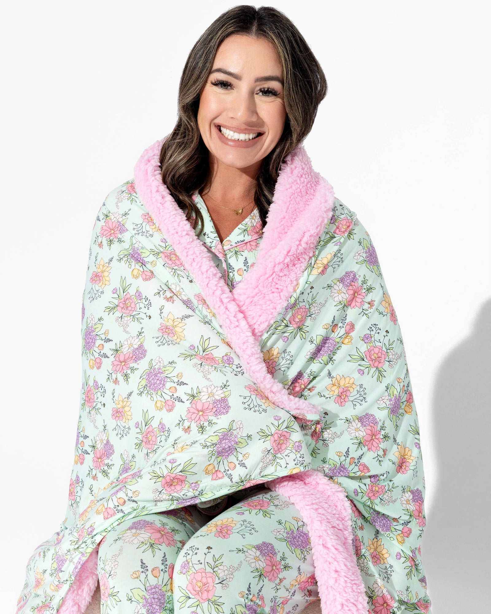 Petals & Posies Bamboo Women's Pajama Set