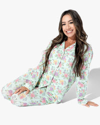 Petals & Posies Bamboo Women's Pajama Set