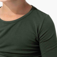 Pine Green Bamboo Kids Pajamas