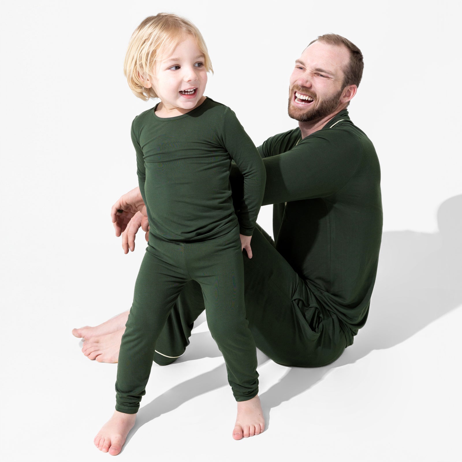 Pine Green Bamboo Men's Pajama Set