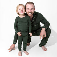 Pine Green Bamboo Men's Pajama Set
