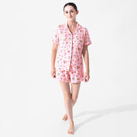 Candy Cane Lane Bamboo Women's Pajama Short Set