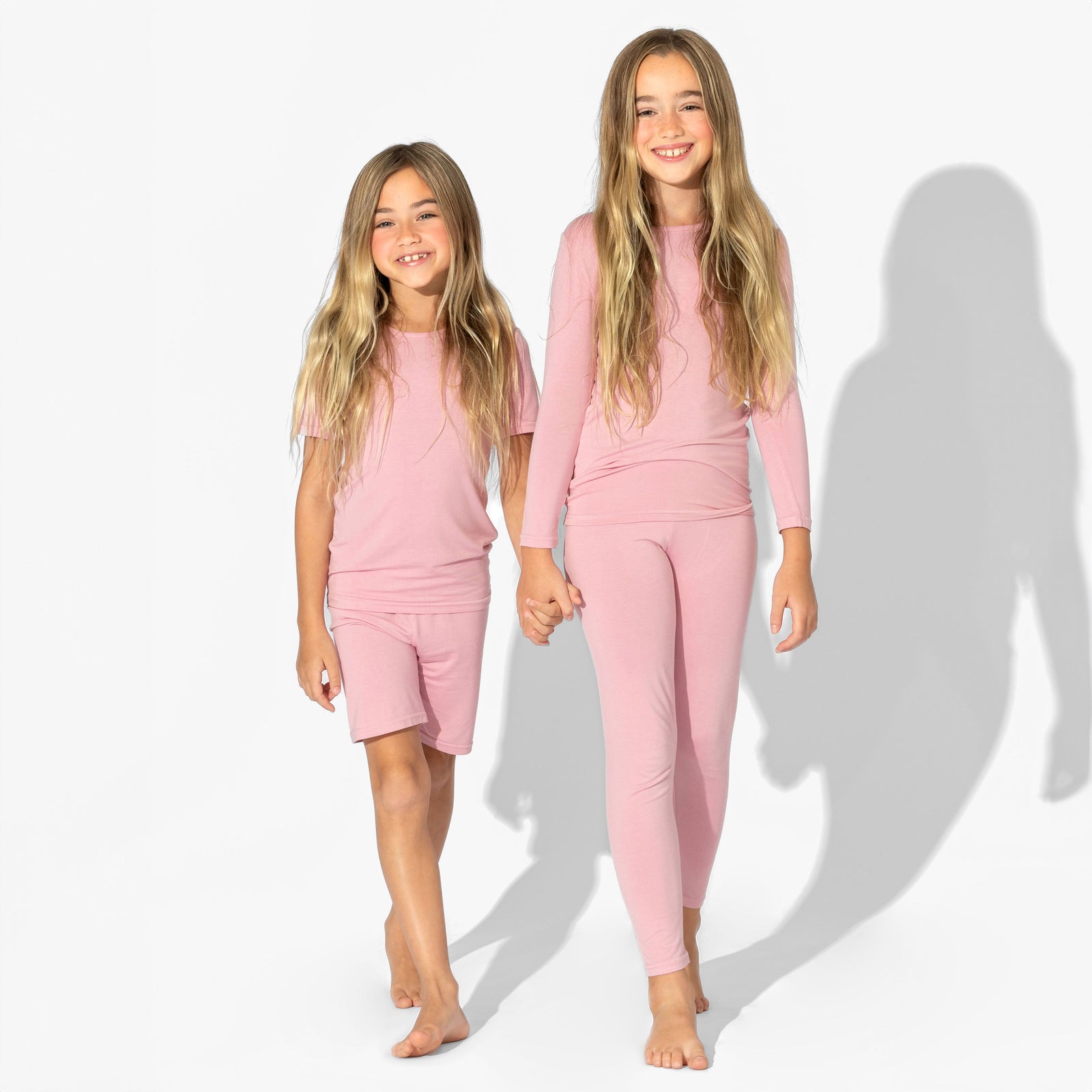 Dusty Rose Bamboo Kids Pajamas
