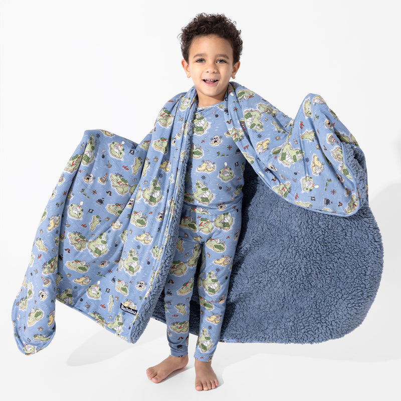 Pirate Cove Bamboo Sherpa Blanket