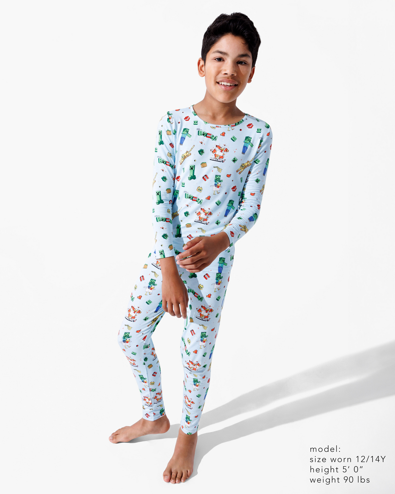 Minecraft: Chicken Jockey Bamboo Kids Pajamas