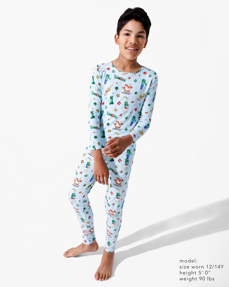 Minecraft: Chicken Jockey Bamboo Kids Pajamas