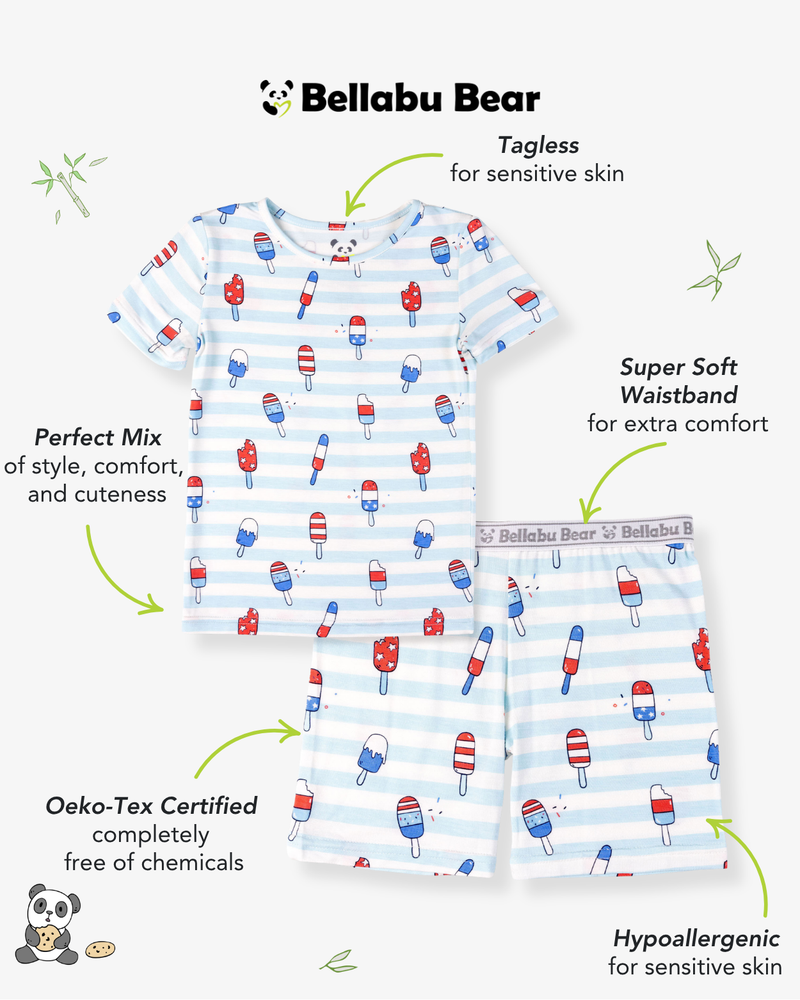 Popsicles Bamboo Kids Pajama Short Set