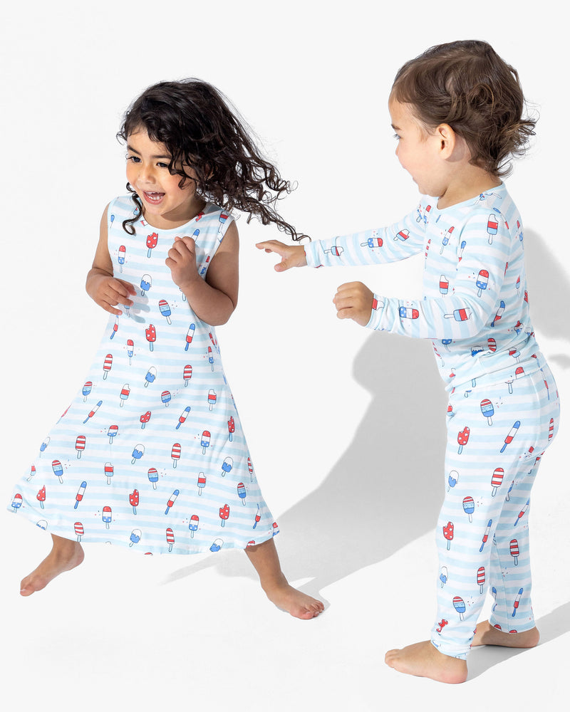 Popsicles Bamboo Girls' Sleeveless Dress