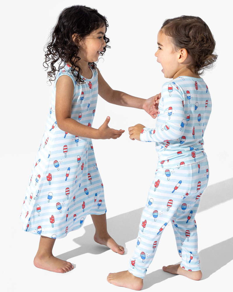 Popsicles Bamboo Girls' Sleeveless Dress