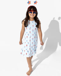 Popsicles Bamboo Girls' Sleeveless Dress