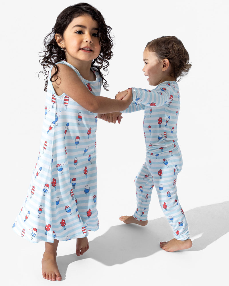 Popsicles Bamboo Girls' Sleeveless Dress