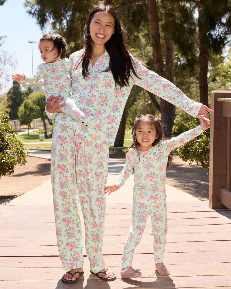 Petals & Posies Bamboo Convertible Footie
