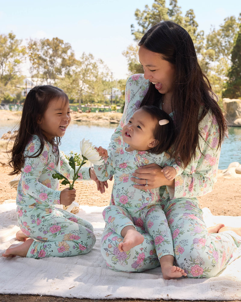 Petals & Posies Bamboo Convertible Footie