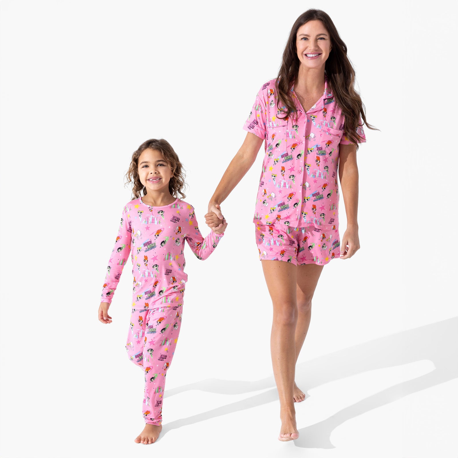 Powerpuff Girls Saving Bedtime Bamboo Kids Pajamas