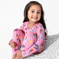 Powerpuff Girls Saving Bedtime Bamboo Kids Pajamas