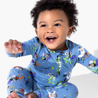 Powerpuff Girls Mojo Jojo Showdown Bamboo Convertible Footie