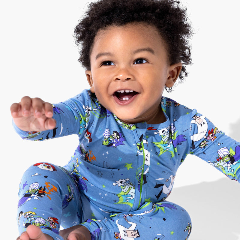 Powerpuff Girls Mojo Jojo Showdown Bamboo Convertible Footie