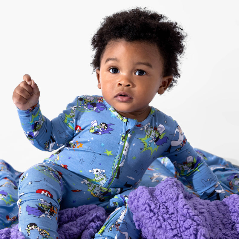 Powerpuff Girls Mojo Jojo Showdown Bamboo Convertible Footie