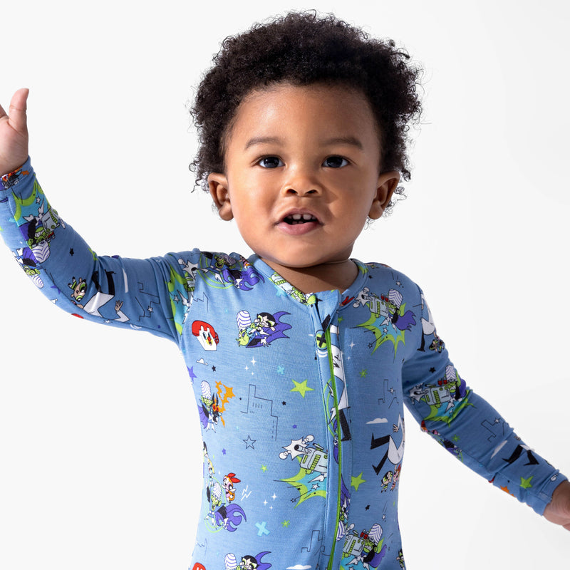 Powerpuff Girls Mojo Jojo Showdown Bamboo Convertible Footie