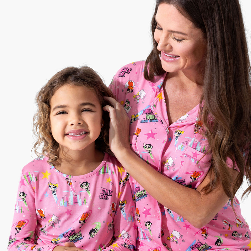 Powerpuff Girls Saving Bedtime Bamboo Kids Pajamas