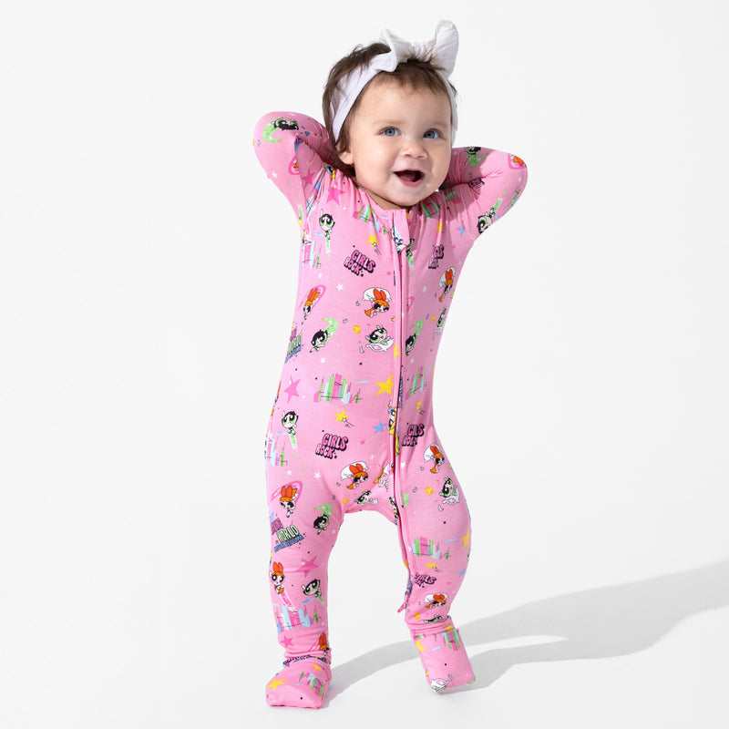 Powerpuff Girls Saving Bedtime Bamboo Convertible Footie