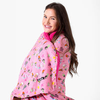 Powerpuff Girls Saving Bedtime Bamboo Sherpa Blanket