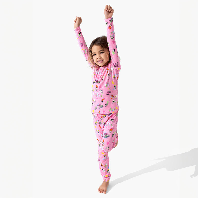Powerpuff Girls Saving Bedtime Bamboo Kids Pajamas