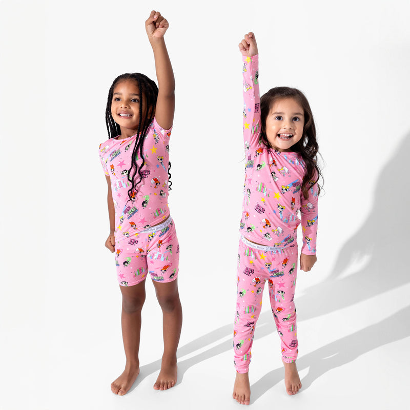 Powerpuff Girls Saving Bedtime Bamboo Kids Pajamas