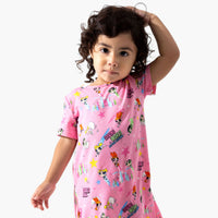 Powerpuff Girls Bamboo Girls' Short Sleeve Dress