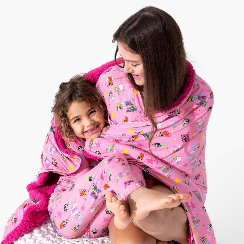 Powerpuff Girls Saving Bedtime Bamboo Kids Pajamas
