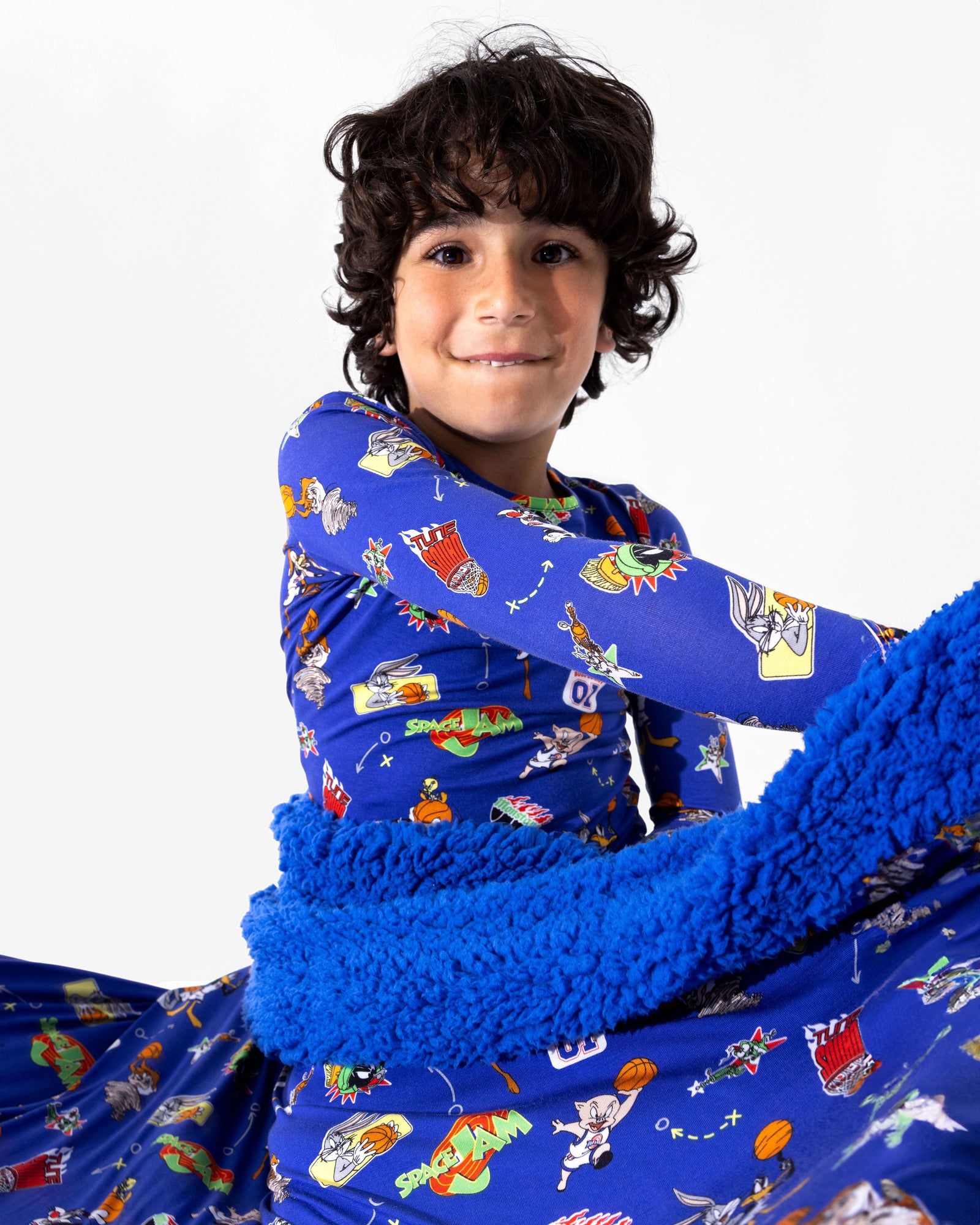 Space Jam Bamboo Sherpa Blanket