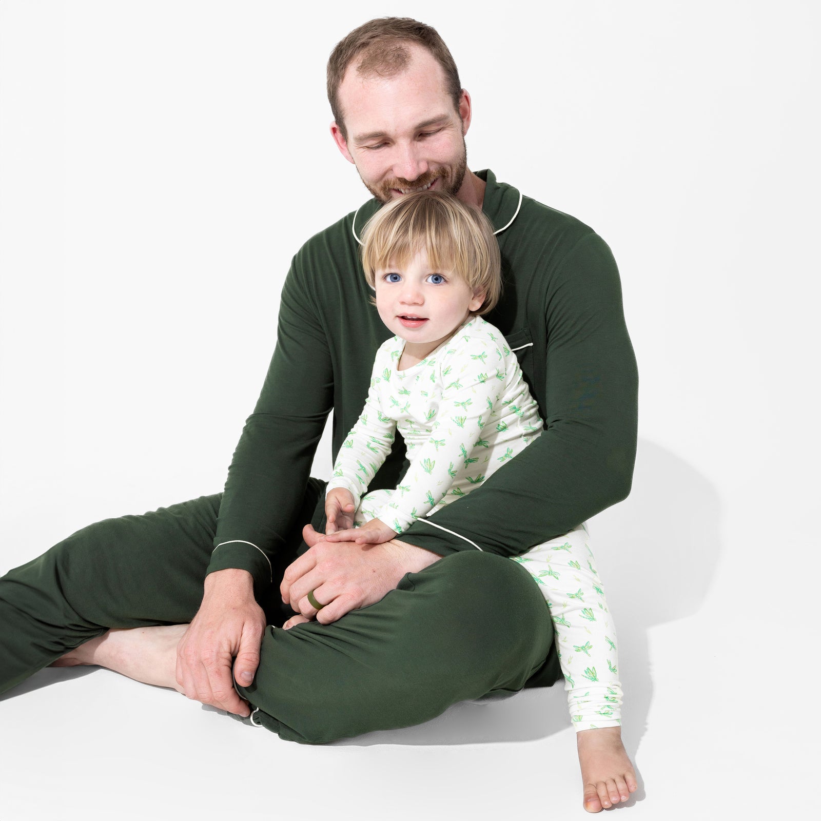 Pine Green Bamboo Men's Pajama Set