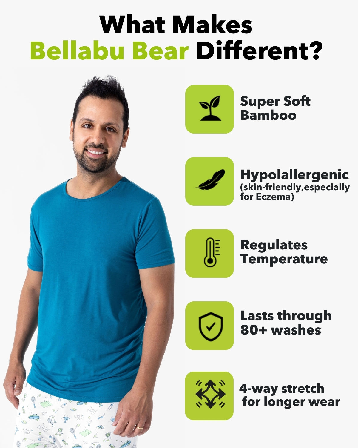 Tennis Bamboo Men's Pajama Set