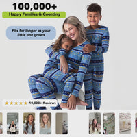 Hanukkah Fair Isle Bamboo Girls' Long Sleeve Dress