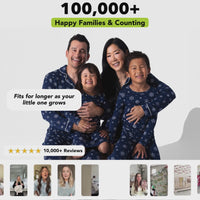 Snowflake Bamboo Girls' Long Sleeve Dress