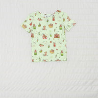 Capybara Boba Bamboo Kids Pajama Short Set