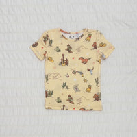 Cowboy Bamboo Kids Pajama Short Set