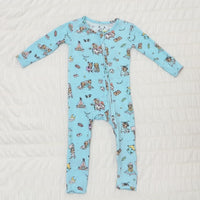 Sloth Pajama Party Bamboo Convertible Footie