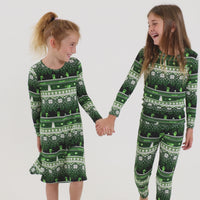 Minecraft Creeper Holiday Bamboo Kids Pajamas