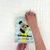 Candy Hearts Blue Bamboo Convertible Footie