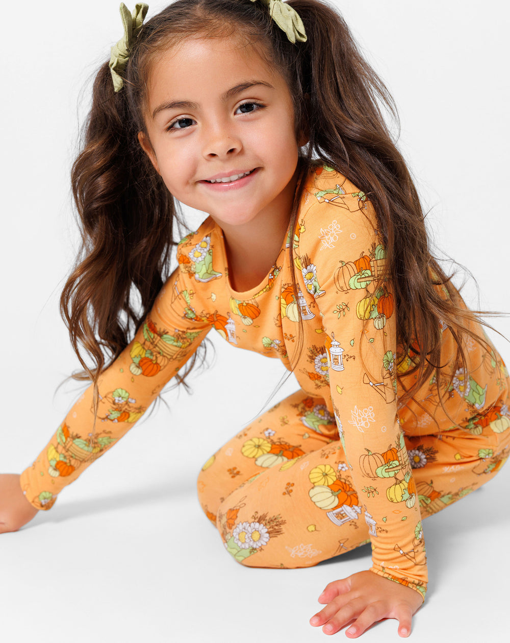 Pumpkin Bamboo Kids Pajamas