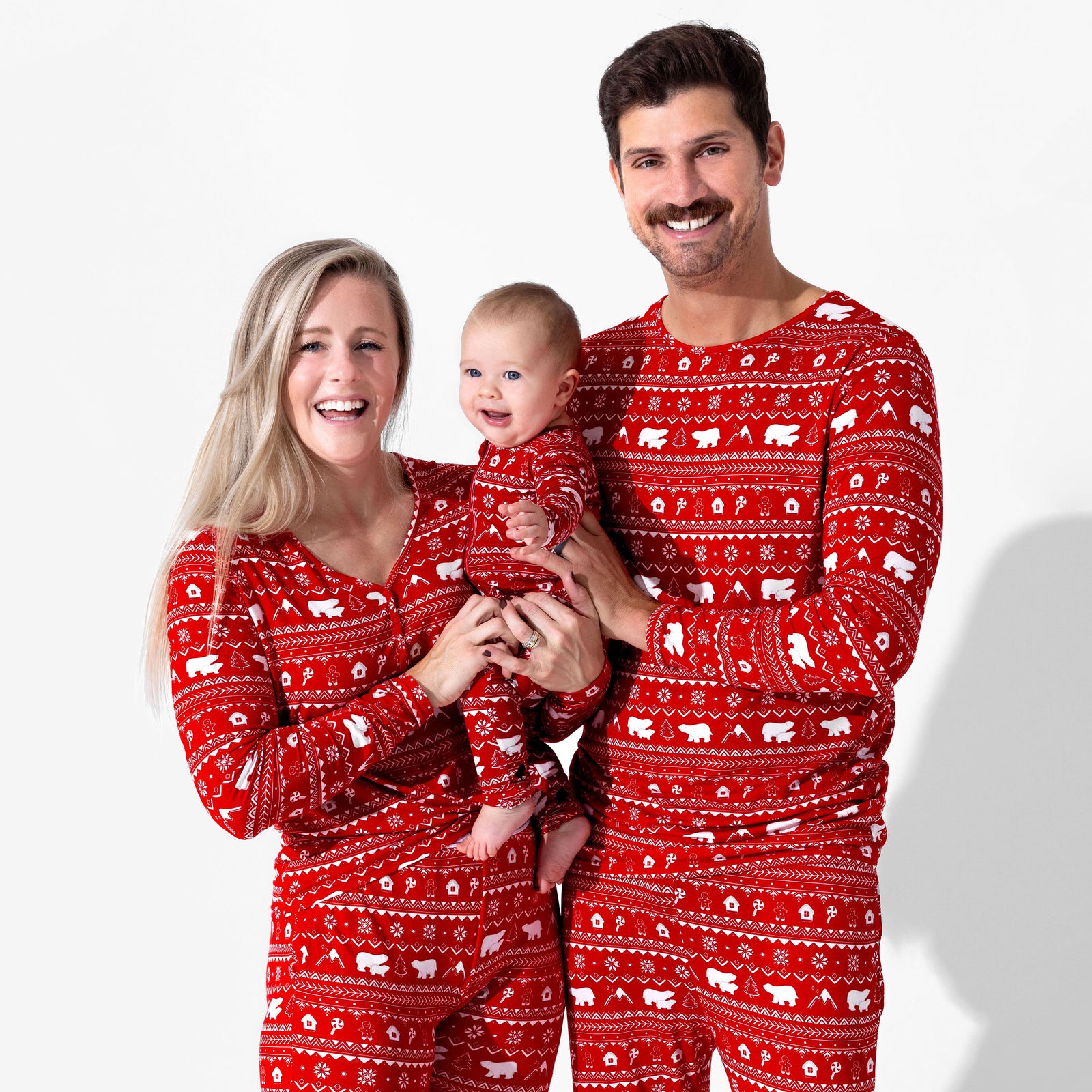 Polar Isle Red Bamboo Women's Pajama Set
