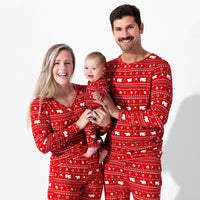 Polar Isle Red Bamboo Women's Pajama Set