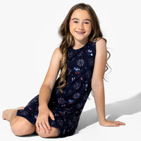Fireworks Bamboo Girls' Sleeveless Dress